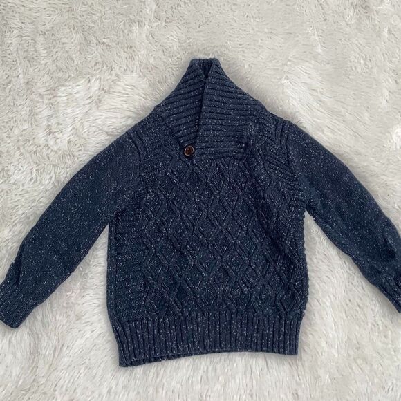 Toddlers Cat & Jack Navy Blue Sweatshirt Size 3T - Picture 1 of 6